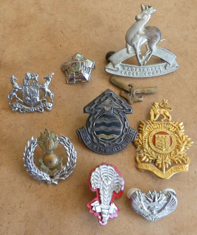 collection of 9 SA Military Badges