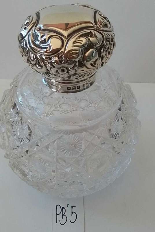 SHEFFIELD 1908  Silver  Top Perfume  Bottle