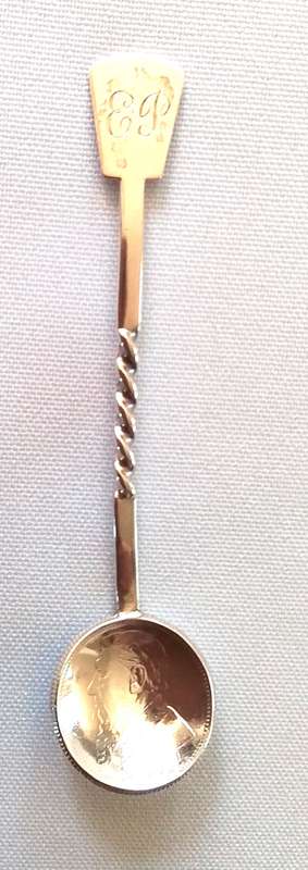 13pc Silver Shilling Spoon Set