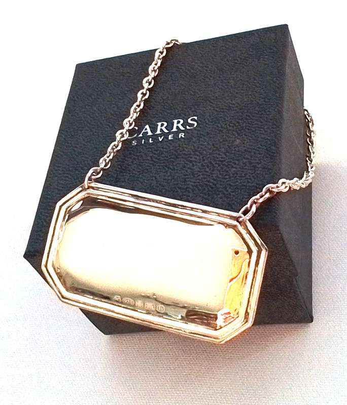 Sterling  Silver  Decanter  Label   -   Boxed