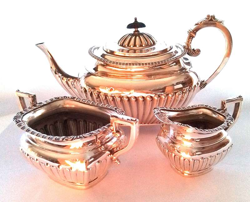 Sheffield  1911  -  3pc   TEA  SET
