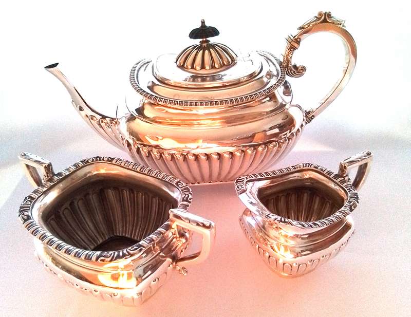 Sheffield  1911  -  3pc   TEA  SET