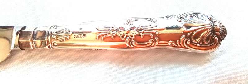 Sterling  Silver  -  Kings Pattern  -  Cake  Knife