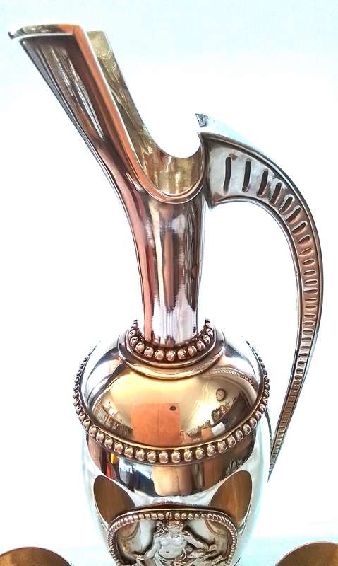 LONDON  1879  -  STEVEN  SMITH  -  Jug  & 2 Goblets