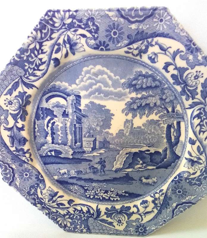 Copeland Spode's   'Italian'    Octagonal  Plate