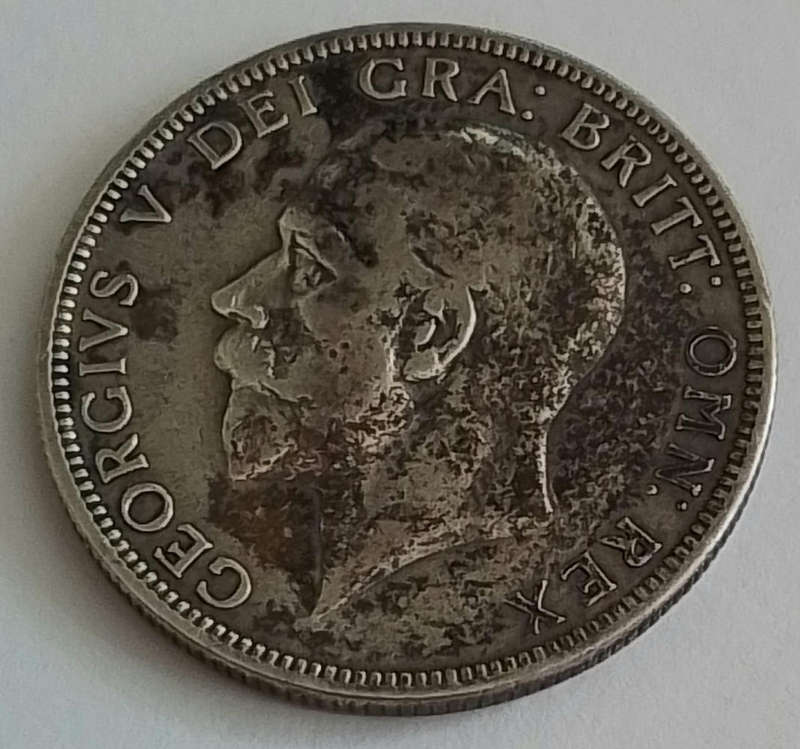 1930 United Kingdom GB George V 2 Shilling Coin [C2]
