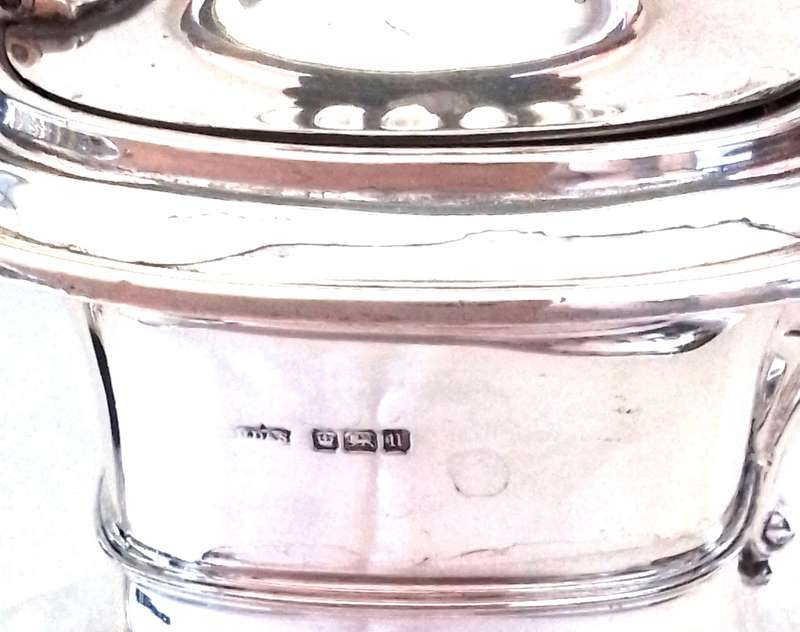 SHEFFIELD   1912  -  Half Fluted  Coffee  Pot