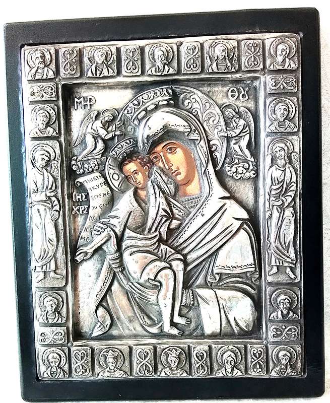 Silver  '950'  Byzantine  Icon