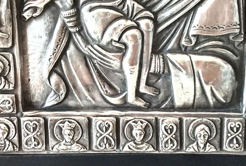 Silver  '950'  Byzantine  Icon