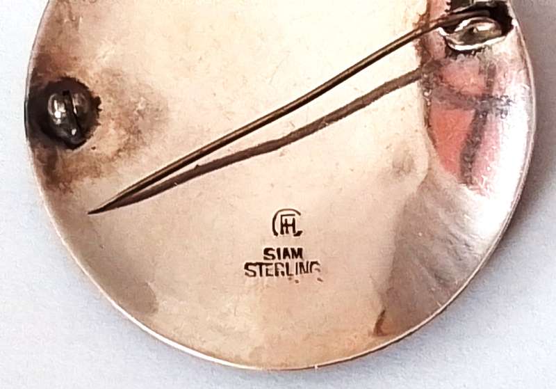 Sterling Silver Siam Brooche