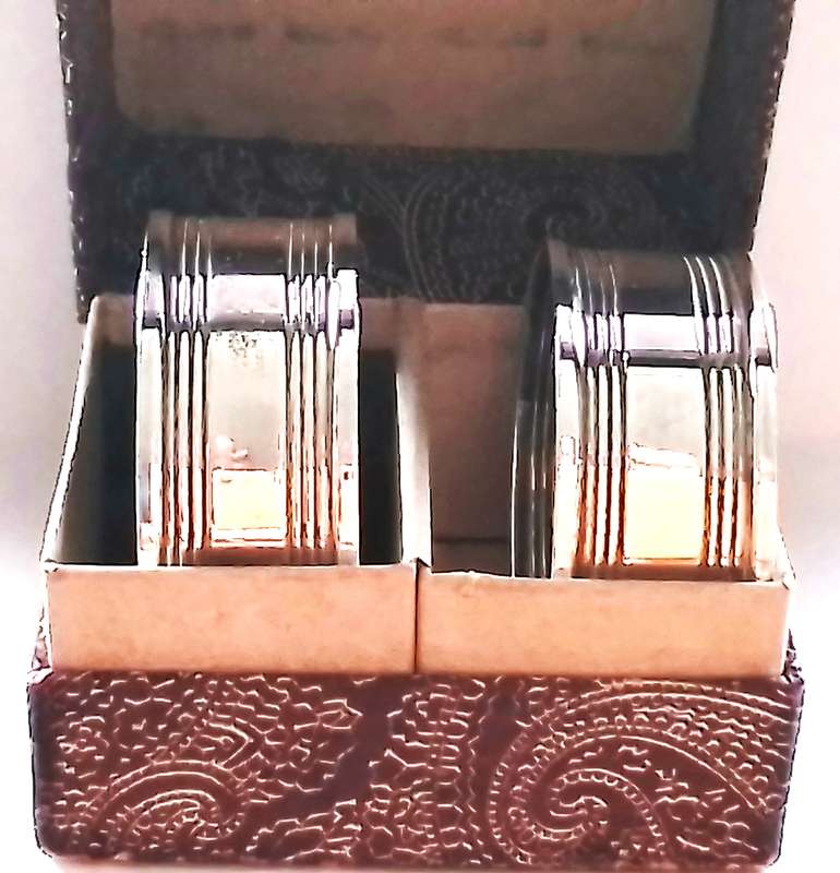 Sterling  Silver   Cased  Napkin  Rings