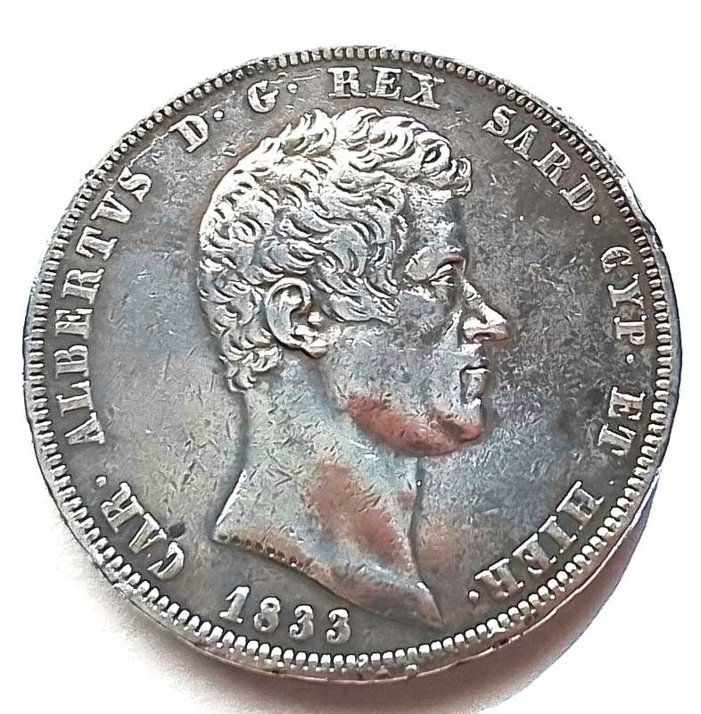 5 LIRE  CARLO ALBERTO
