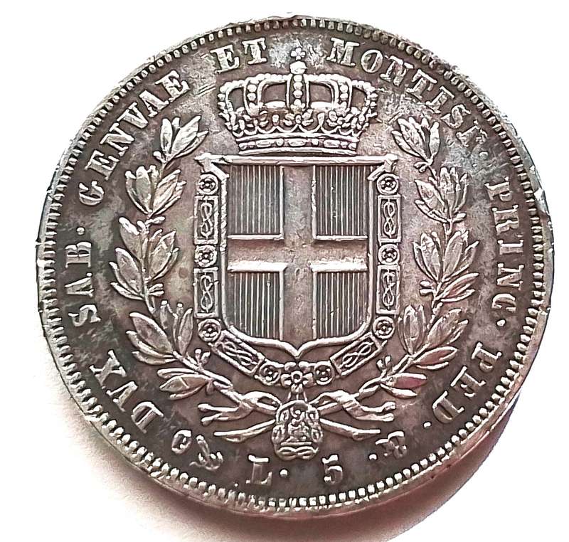 5 LIRE  CARLO ALBERTO