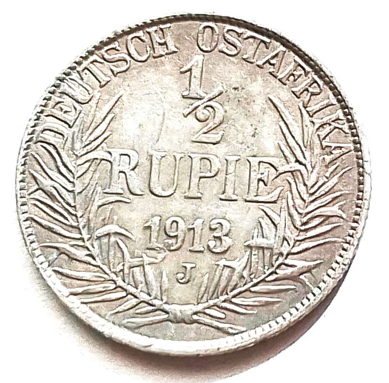 German East Africa 1913  Half Rupie