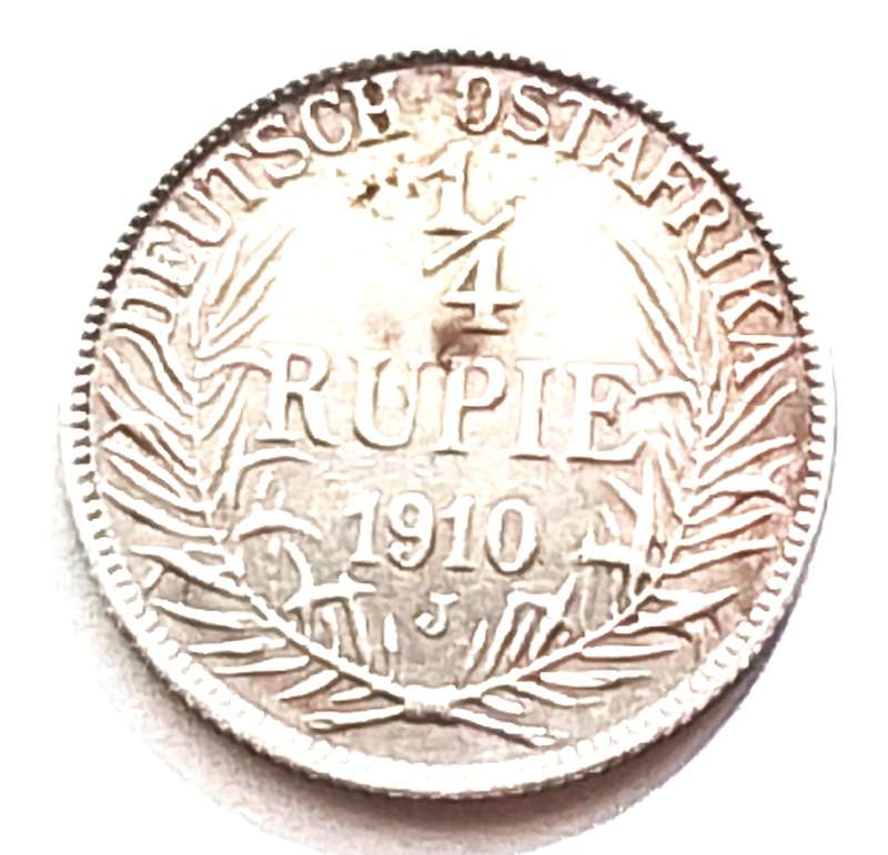 1904  Deutsch Ostafrika  1/4  Rupie  -  East Afrika