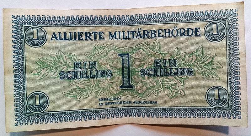 Austrian  1  Schilling note