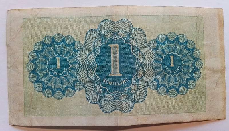 Austrian  1  Schilling note