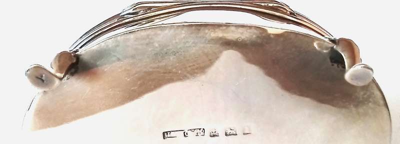 Birmingham  1910  Footed  Oval  Trinket