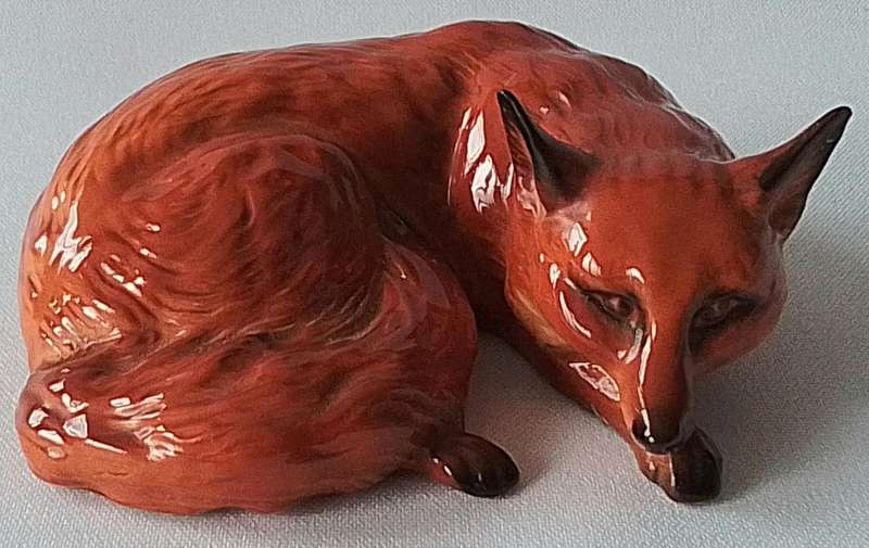 Beswick   vintage porcelain Fox Figure