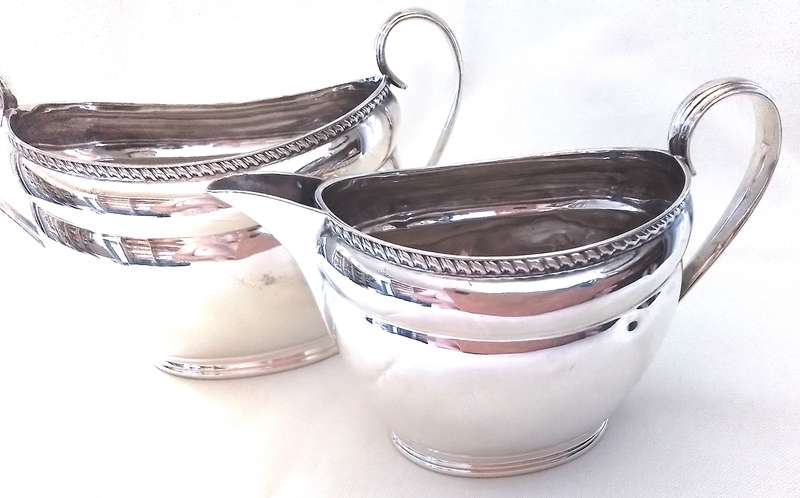 Sheffield  1900   -   Milk Jug  &  Sugar Bowl