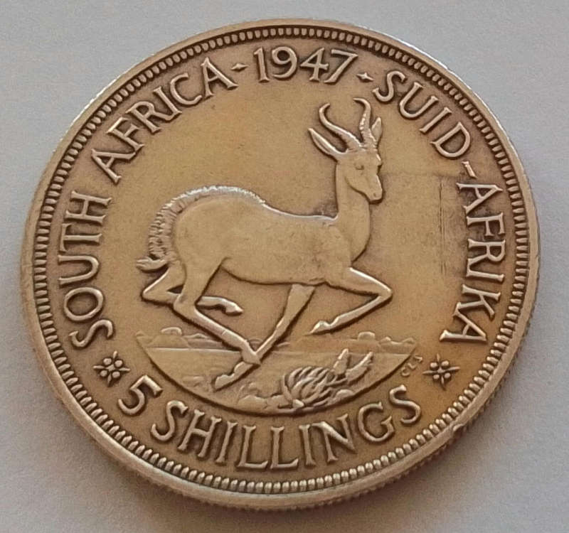 1947  Union of SA   5 Shilling    [C114]