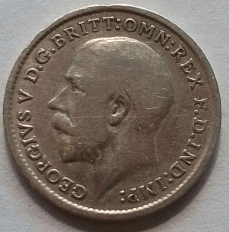 1911  -  British   3   Pence  Coin    [C107]
