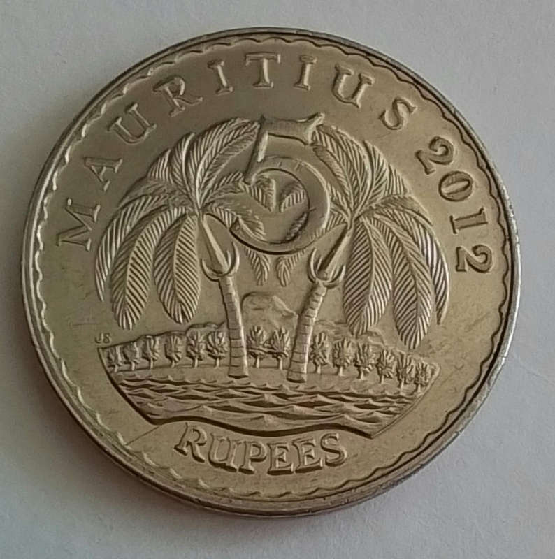 Mauritius 5 Rupees 2012 Coin  [C4]