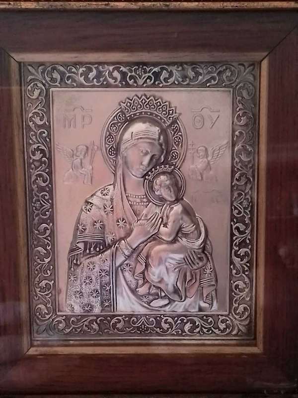 Silver Byzantine Icon  - Framed