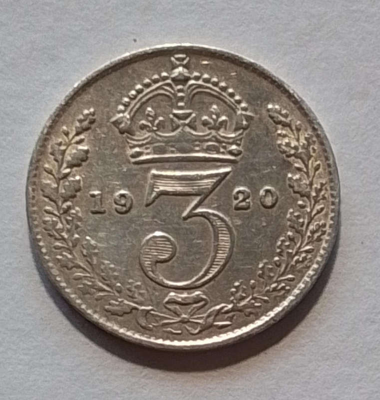 1920  British   3 Pence  [C102]