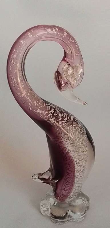 Vintage Murano Glass Swan