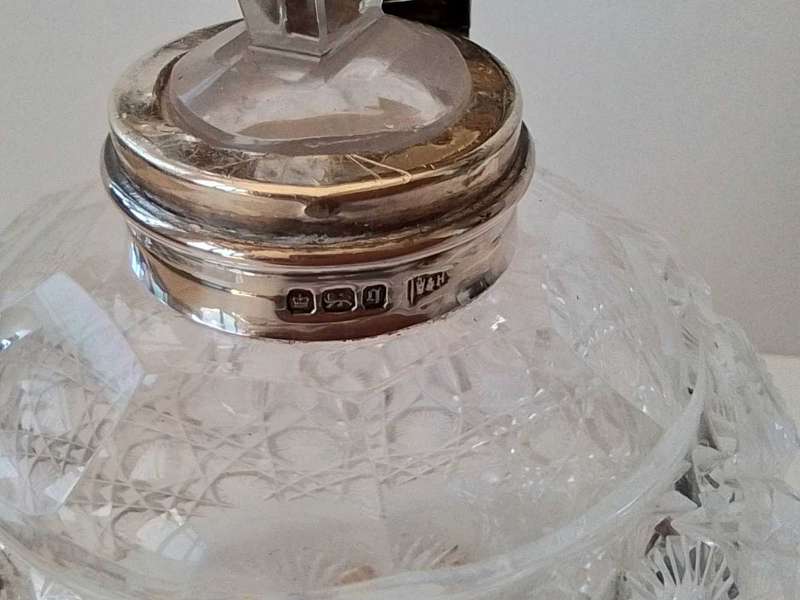 SHEFFIELD 1908  Silver  Top Perfume  Bottle
