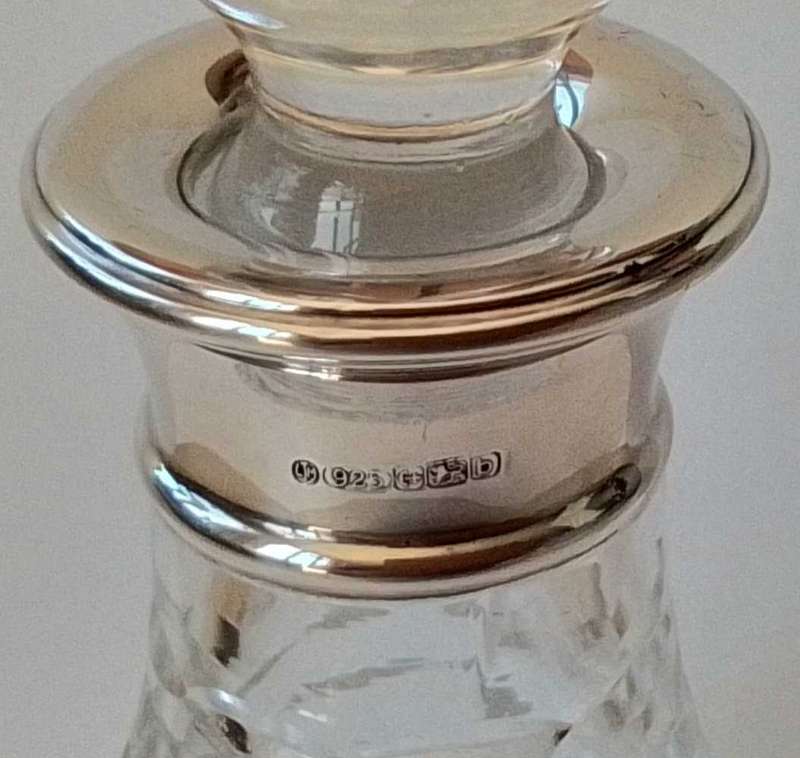 925  Sterling Collar Perfume Bottle