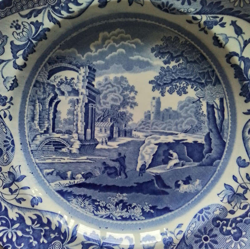 Spodes  'Italian'  Breakfast   Plate