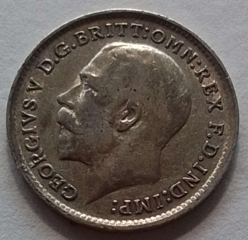 1912 -  British  3   Pence   Coin   [C106]