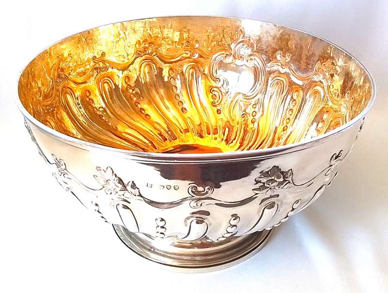 London  1891  - Relief Pattern  Champagne Cooler / Footed Bowl