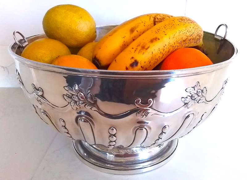 London  1891  - Relief Pattern  Champagne Cooler / Footed Bowl