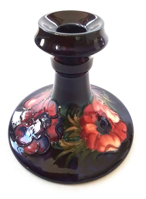 Moorcroft     ``Anemone``     Candle  Holder  -  REDUCED  !!!