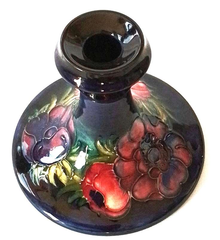 Moorcroft     ``Anemone``     Candle  Holder  -  REDUCED  !!!