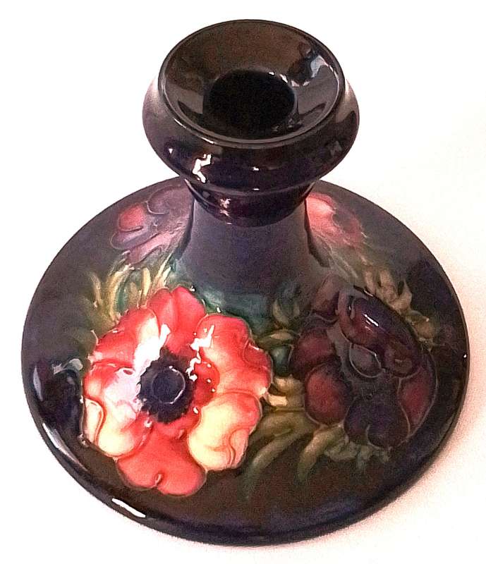 Moorcroft     ``Anemone``     Candle  Holder  -  REDUCED  !!!