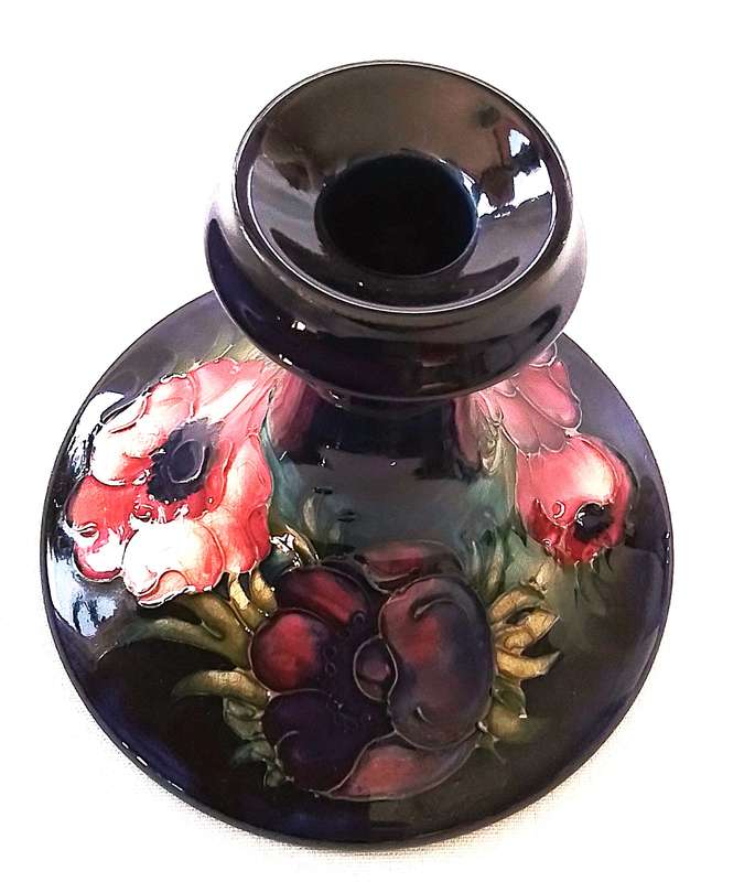 Moorcroft     ``Anemone``     Candle  Holder  -  REDUCED  !!!