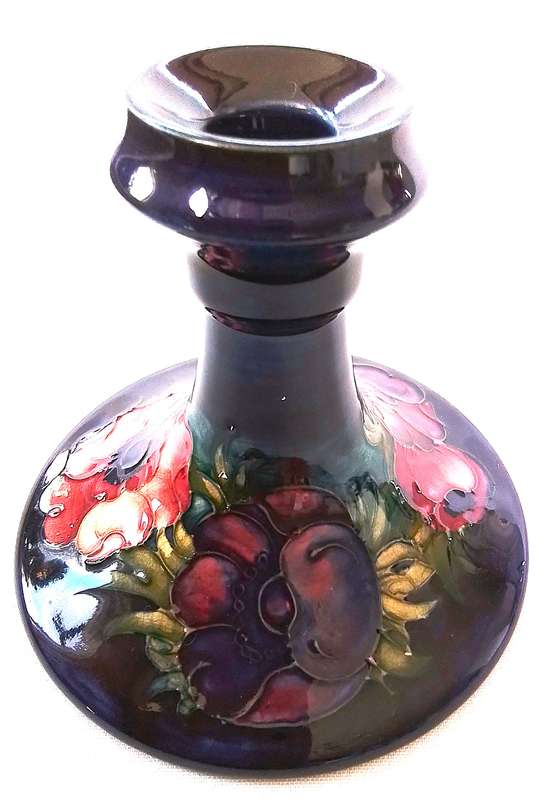 Moorcroft     ``Anemone``     Candle  Holder  -  REDUCED  !!!
