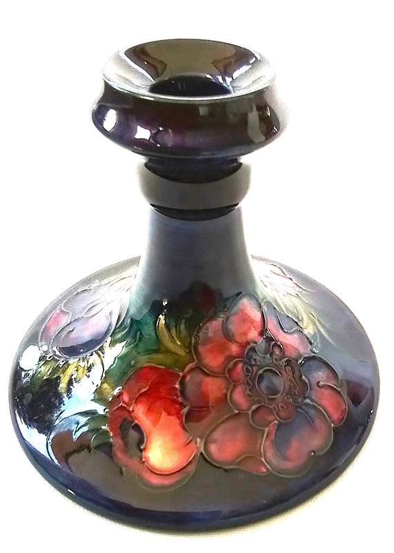 Moorcroft     ``Anemone``     Candle  Holder  -  REDUCED  !!!