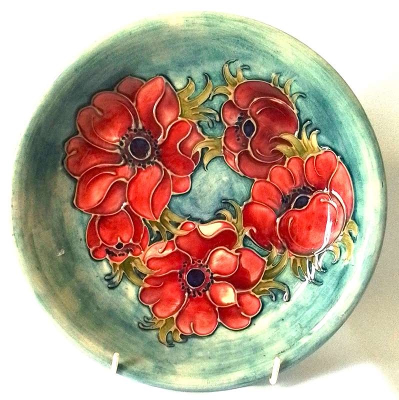 Moorcroft     ``Anemone``     Relief  Plate