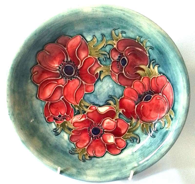 Moorcroft     ``Anemone``     Relief  Plate