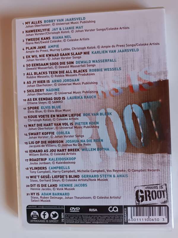 Afrikaans Is Groot Musiek DVD Vol 7