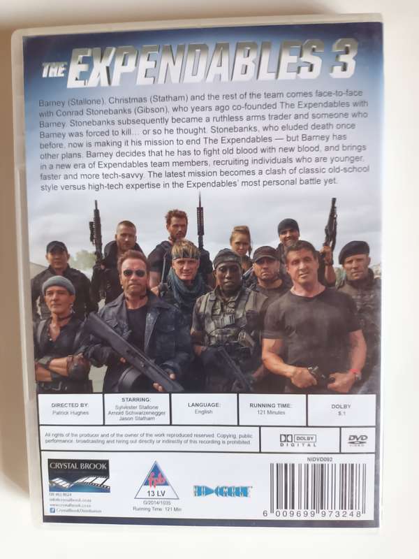 The Expendables 3 DVD Movie
