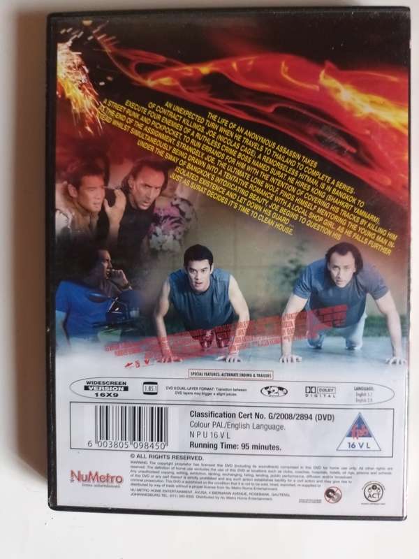 Bangkok Dangerous DVD Movie