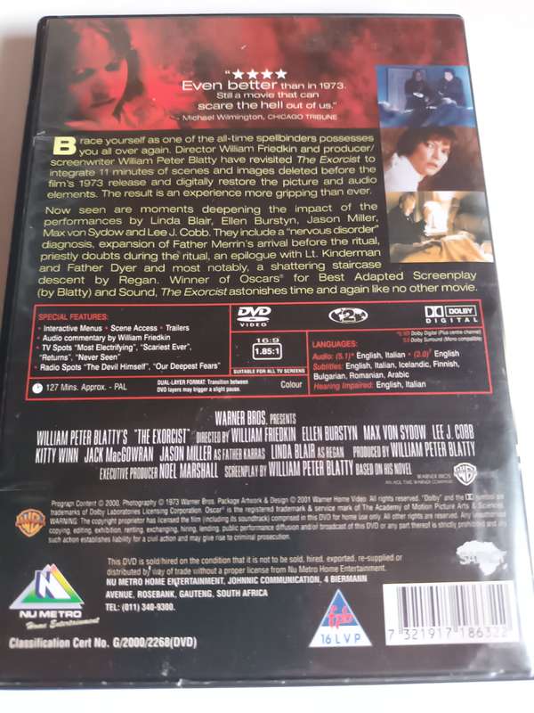 The Exorcist DVD Movie