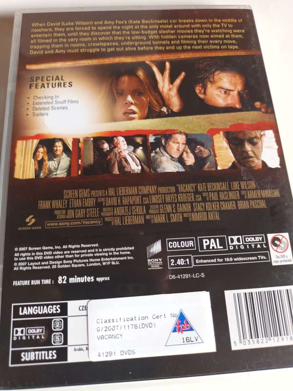 Vacancy DVD Movie