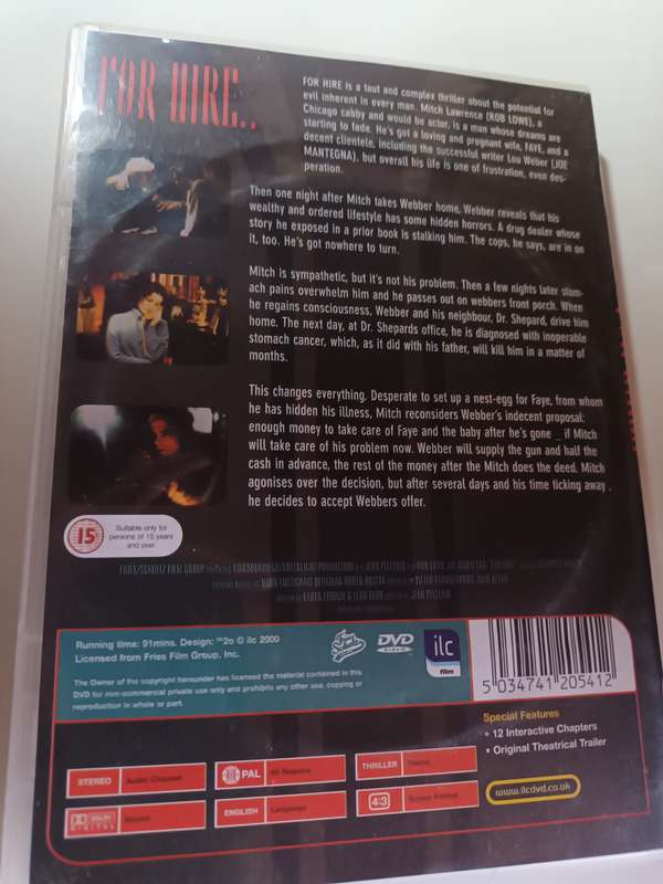 For Hire.. DVD Movie